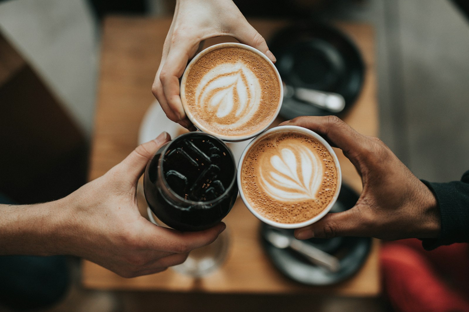 Coffee served in a Yogyakarta cafe