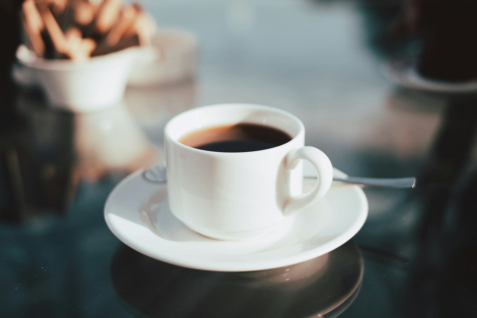 Cupping pour over with freshly roasted Java coffee